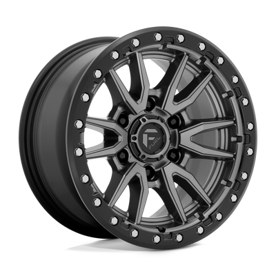 Rebel - 16in, Cast Aluminum, Matte Gunmetal Black Bead Ring, 16X8, 6X5.5, 1mm, 194933114177,, 194933114177