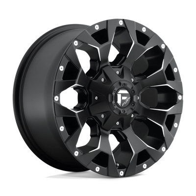 Assault - 17in, Cast Aluminum, Matte Black Milled, 17X8.5, 6X135/5.5, 25mm, 885463842547,, 885463842547