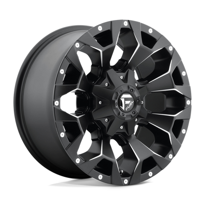 Assault - 18in, Cast Aluminum, Matte Black Milled, 18X9, 6X135/5.5, -13mm, 885463842776,, 885463842776
