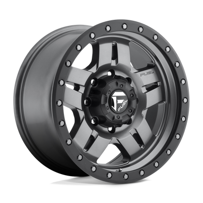 Anza - 17in, Cast Aluminum, Matte Gunmetal Black Bead Ring, 17X8.5, 5X5.0, -6mm, 885463831558,, 885463831558