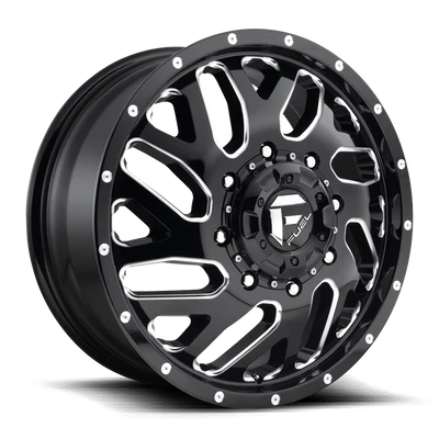 Triton - 22in, Cast Aluminum, Gloss Black Milled, 22X8.25, 8X200, 105mm, 885463851532,, 885463851532