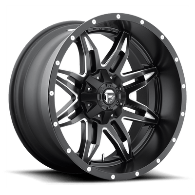 Lethal - 15in, Cast Aluminum, Matte Black Milled, 15X10, 5X4.5/4.75, -43mm, 885463847054,, 885463847054