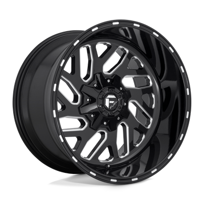 Triton - 20in, Cast Aluminum, Gloss Black Milled, 20X10, 8X6.5, -18mm, 885463850993,, 885463850993