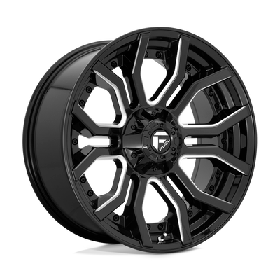Rage - 20in, Cast Aluminum, Gloss Black Milled, 20X9, 6X135/5.5, 1mm, 194933006519,, 194933006519
