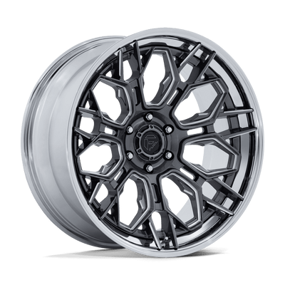Hive - 20in, Fusion Forged, Gloss Gunmetal W/ Chrome Lip, 20X10, 6X5.5, -18mm, 194933435272, SAEJ2530, 194933435272