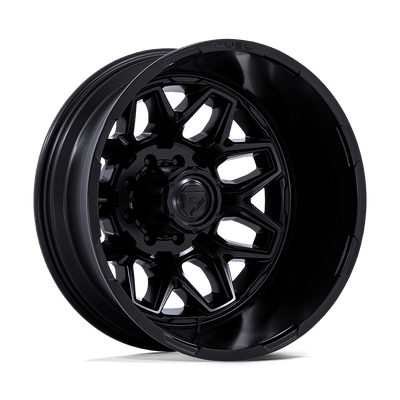 Flux Dually - 20in, Cast Aluminum, Blackout, 20X8.25, 8X6.5, -240mm, 194933371037, SAE J2530 JWL VIA, 194933371037