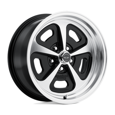 500 Mono Cast - 17in, Cast Aluminum, Gloss Black Machined, 17X8, 5X4.75, 0mm, 885463153896, SAEJ2530, 885463153896