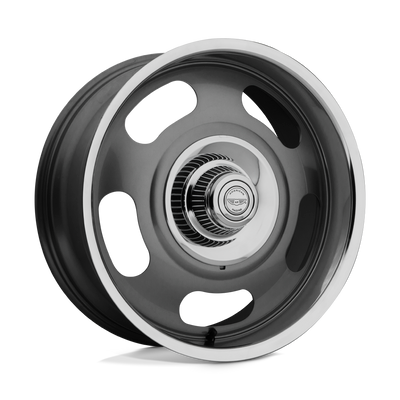 VN506 - 17in, Cast Aluminum, Mag Gray Center W/ Polished Lp, 17X8, 5X4.75/5.0, 0mm, 885463246956, SAE J2530, 885463246956