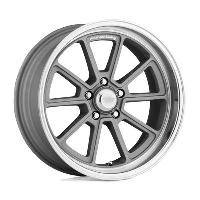 Draft - 18in, Flow Formed Aluminum, Vintage Silver W/ Diamond Lip, 18X8, 5X4.5, 0mm, 885463734316, SAEJ2530, 885463734316
