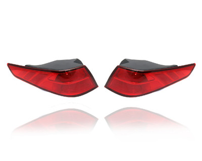 Tail Light Assembly For 14-15 Kia Optima-LX/EX/USA-Build - Outer On Body Bulb-Type - Pair, Left Driver + Right Passenger Set - NSF - 924024C500, 924014C500 Tail Light Assembly For 14-15 Kia Optima-LX/EX/USA-Build - Outer On Body Bulb-Type - Pair, Left Driver + Right Passenger Set - NSF - 924024C500, 924014C500