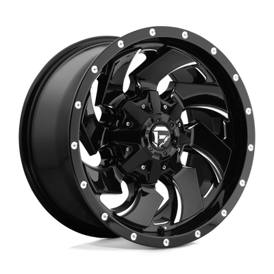 Cleaver - 20in, Cast Aluminum, Gloss Black Milled, 20X12, 8X170, -44mm, 885463848853,, 885463848853