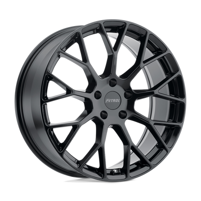 P2B - 17in, Cast Aluminum, Gloss Black, 17X8, 5X4.25, 40mm, 195338031465, 195338031465