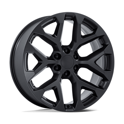 PR177 - 22in, Cast Aluminum, Satin Black, 22X9, 6X5.5, 24mm, 194933313846, SAE J2530 JWL VIA, 194933313846