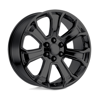 PR166 - 20in, Cast Aluminum, Gloss Black, 20X9, 6X5.5, 24mm, 757558665372, 757558665372