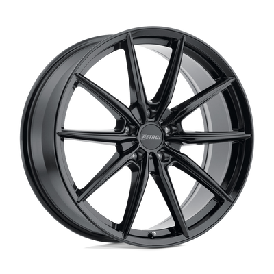 P4B - 17in, Cast Aluminum, Gloss Black, 17X8, 5X4.25, 40mm, 195338031779, 195338031779