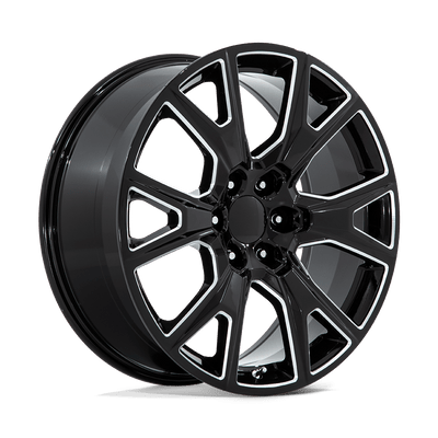 PR199 - 26in, Cast Aluminum, Gloss Black Milled, 26X10, 6X5.5, 31mm, 194933374403, SAE J2530 JWL VIA, 194933374403