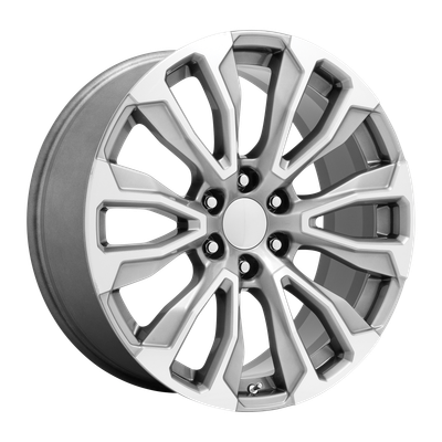 PR211 - 22in, Cast Aluminum, Silver Machined Face, 22X9, 6X5.5, 28mm, 194933172788, 194933172788