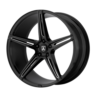 Alpha 5 - 20in, Cast Aluminum, Gloss Black Milled, 20X8.5, 5X120, 20mm, 885463753706, SAEJ2530, 885463753706