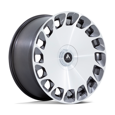 Aristocrat - 20in, Cast Aluminum, Gloss Platinum Bright Mach Fc, 20X9, 5X112/120, 27mm, 194933321001, SAE J2530 JWL VIA, 194933321001