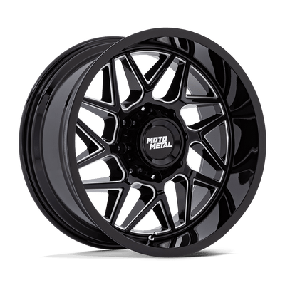 Turbine - 20in, Cast Aluminum, Gloss Black Milled, 20X10, 8X170, -18mm, 194933337866, SAE J2530 JWL VIA, 194933337866
