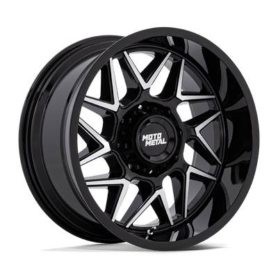 Turbine - 20in, Cast Aluminum, Gloss Black W/ Machined Face, 20X9, 8X170, 20mm, 194933337941, SAE J2530 JWL VIA, 194933337941