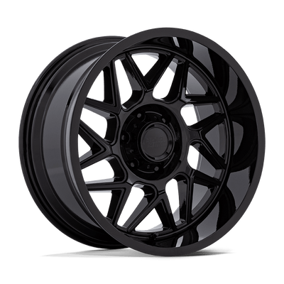 Turbine - 20in, Cast Aluminum, Gloss Black, 20X9, 5X5.0, 20mm, 194933337620, SAE J2530 JWL VIA, 194933337620