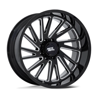 Combat - 24in, Cast Aluminum, Gloss Black Milled, 24X12, 6X135, -44mm, 194933328451, 194933328451