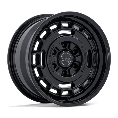 Vagabond - 17in, Fusion Forged, Matte Black W/ Gloss Black Lip, 17X8, 6X5.5, 32mm, 194933425686, SAEJ2530, 194933425686