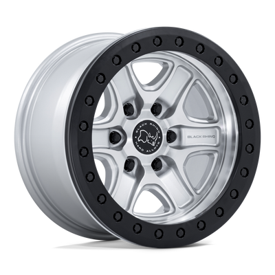 Echo Trail Lock Beadlock - 18in, Cast Aluminum, Hyper Silver W/ Machined Face, 18X9, 6X135, 12mm, 194933440030, SAEJ2530, 194933440030