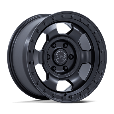 Trooper - 17in, Cast Aluminum, Matte Black, 17X8.5, 6X5.5, 25mm, 194933402724, SAEJ2530, 194933402724
