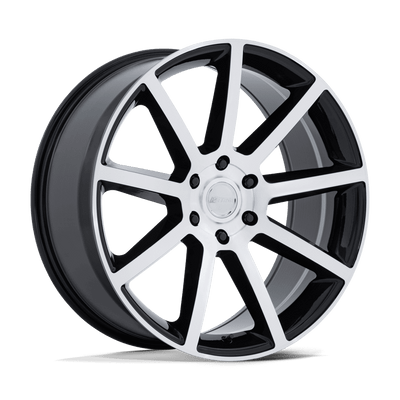P6E - 20in, Cast Aluminum, Gloss Black W/ Machined Face, 20X9.5, 6X5.5, 25mm, 194933397860, SAEJ2530, 194933397860