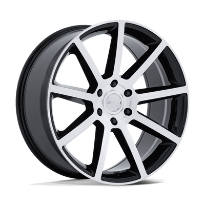 P6E - 22in, Cast Aluminum, Gloss Black W/ Machined Face, 22X9.5, 6X135, 30mm, 194933397853, SAEJ2530, 194933397853