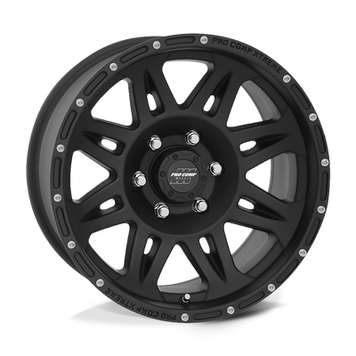 Torq - 17in, Cast Aluminum, Flat Black, 17X8, 6X5.5, 0mm, 844658012776, 844658012776