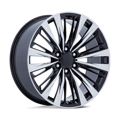 PR226 - 24in, Cast Aluminum, Gloss Black Polished, 24X10, 6X5.5, 31mm, 194933374571, SAE J2530 JWL VIA, 194933374571