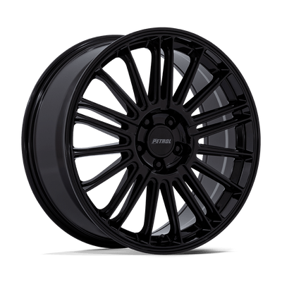 P1D - 18in, Cast Aluminum, Gloss Black, 18X8, 5X4.5, 40mm, 194933330874, 194933330874