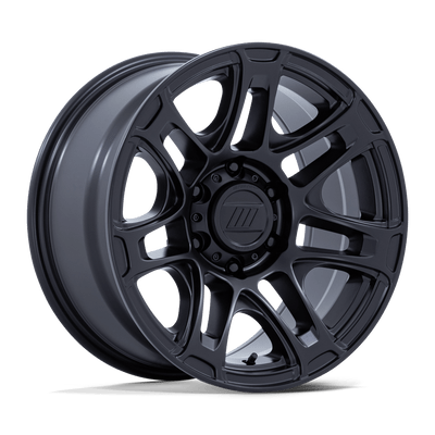 Roughneck - 17in, Cast Aluminum, Matte Black, 17X8, 5X4.5, 20mm, 194933384327, SAE J2530 JWL VIA, 194933384327