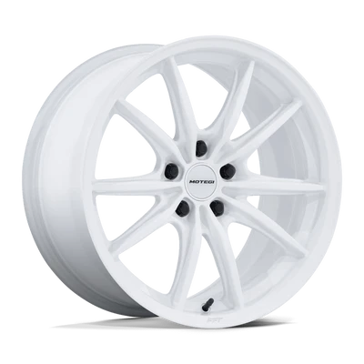Zentoku - 18in, Flow Formed Aluminum, Gloss White, 18X8.5, 5X4.5, 45mm, 194933396757, SAE J2530 JWL VIA, 194933396757
