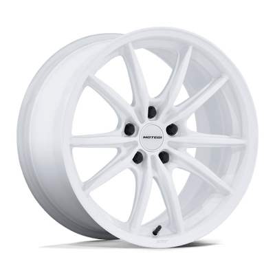 Zentoku - 18in, Flow Formed Aluminum, Gloss White, 18X9.5, 5X100, 38mm, 194933396702, SAE J2530 JWL VIA, 194933396702