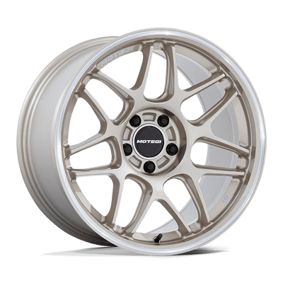 Tsubaki - 18in, Flow Formed Aluminum, Motorsport Gold W Machined Lip, 18X10.5, 5X112, 35mm, 194933333783, SAE J2530 JWL VIA, 194933333783
