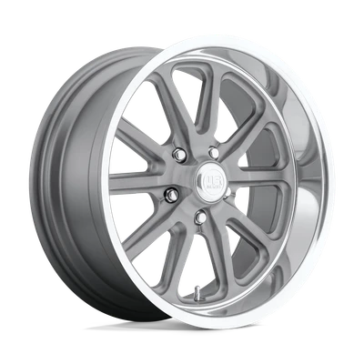 Rambler - 18in, Cast Aluminum, Textured Gray W/ Dc Lip, 18X7, 5X4.5, 1mm, 194933376278, SAE J2530 JWL VIA, 194933376278