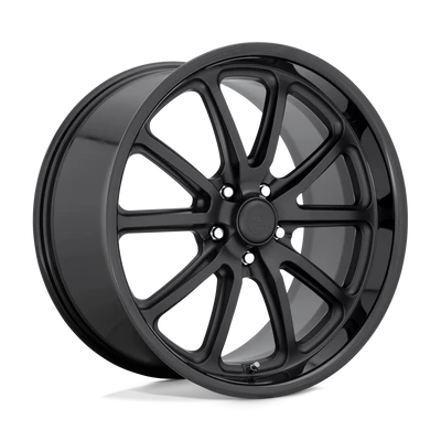Rambler - 18in, Cast Aluminum, Gloss Black Matte Black, 18X8, 5X4.75, 1mm, 194933002481, SAE J2530 JWL VIA, 194933002481