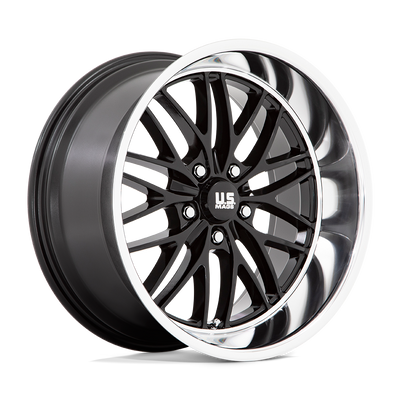 Santa Cruz - 20in, Cast Aluminum, Gloss Black W/ Diamond Cut Lip, 20X10, 5X4.75, 6mm, 194933183760, 194933183760