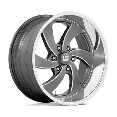 Desperado - 20in, Cast Aluminum, Anthracite Milled Diam-Cut Lip, 20X8, 6X5.5, 1mm, 194933213405, SAEJ2530, 194933213405