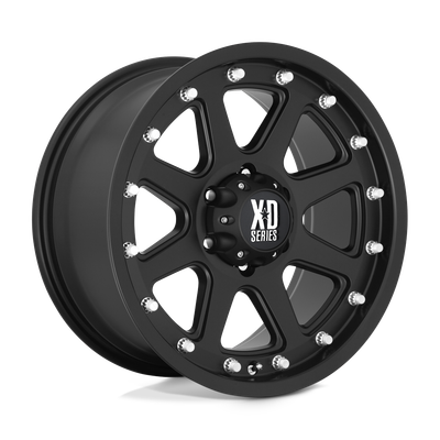 Addict - 17in, Cast Aluminum, Matte Black, 17X9, 6X5.5, 18mm, 843962051587, SAEJ2530, 843962051587