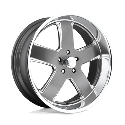 Hustler - 20in, Cast Aluminum, Matte Gun Metal, 20X9.5, 5X4.75, 1mm, 885463898117, 885463898117