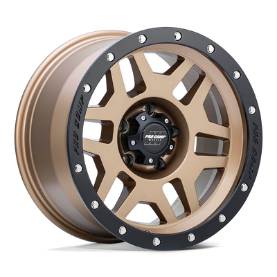 Phaser - 17in, Cast Aluminum, Matte Bronze W/ Black Lip, 17X9, 5X5.0, -6mm, 844658056671, 844658056671