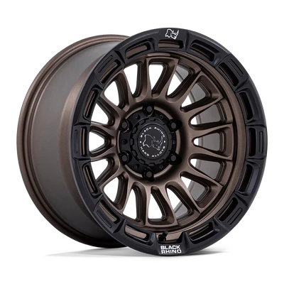 Rival - 17in, Cast Aluminum, Burnt Bronze W/ Matte Blk-Lp, 17X9, 6X5.5, -12mm, 194933377169, SAE J2530 JWL VIA, 194933377169