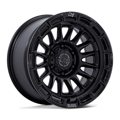 Rival - 17in, Cast Aluminum, Matte Black W/ Gloss Blk-Lp, 17X8.5, 6X5.5, 10mm, 194933377367, SAE J2530 JWL VIA, 194933377367
