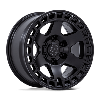 Bahari - 17in, Cast Aluminum, Matte Black, 17X8.5, 6X5.5, -10mm, 194933381883, SAE J2530 JWL VIA, 194933381883