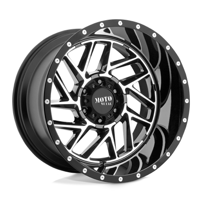 Breakout - 20in, Cast Aluminum, Gloss Black Machined, 20X9, 6X5.5, 0mm, 885463271422, SAEJ2530 JWL-T VIA, 885463271422